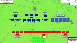 RCIN 726028 - Map of the Battle of Poltova, 1709 (Poltava